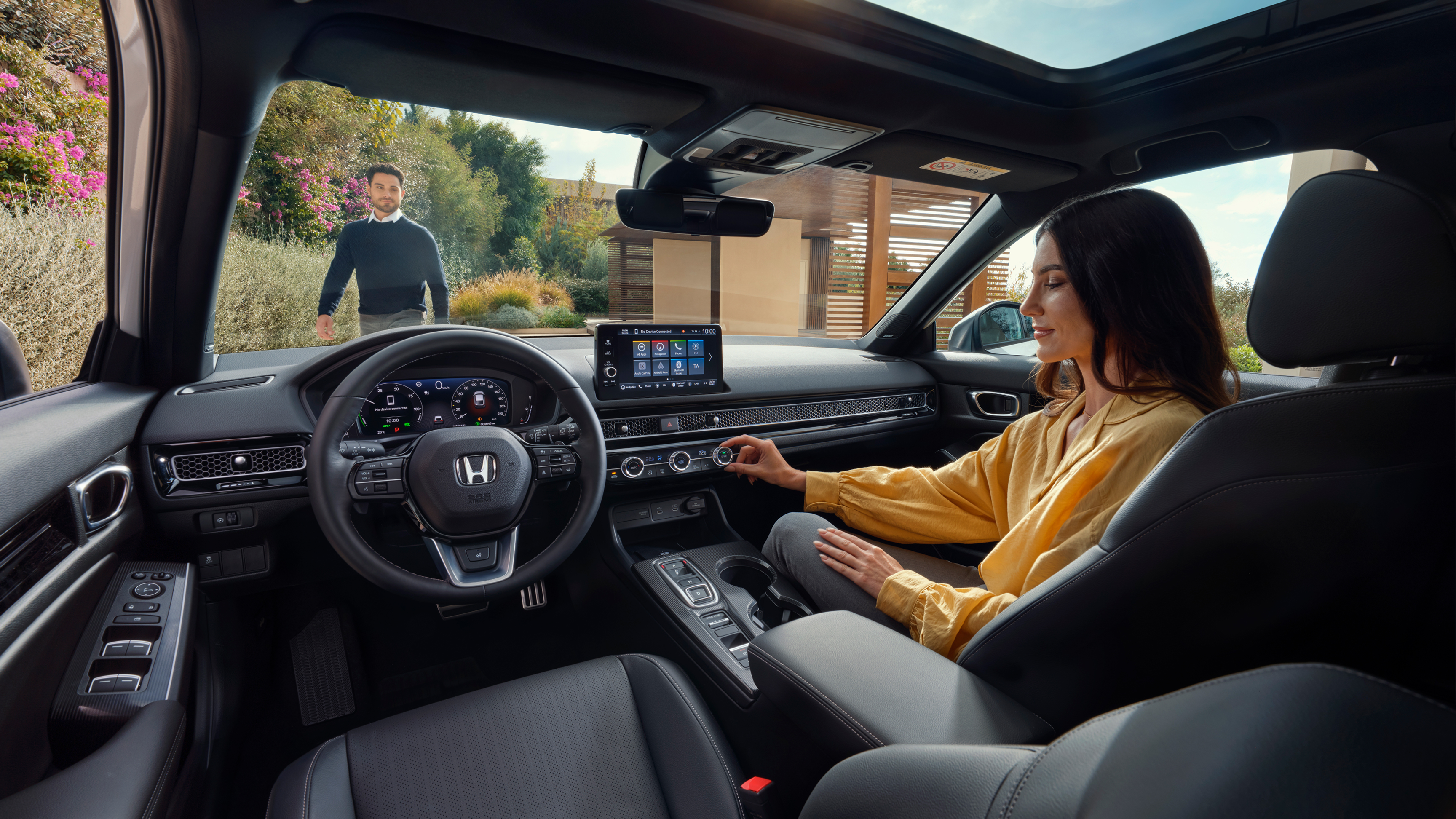 Women using Honda CONNECT 